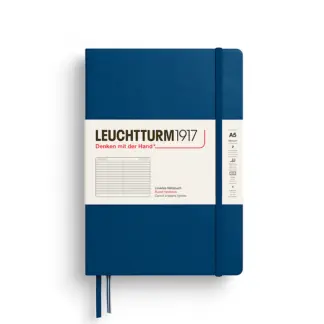 Leuchtturm1917 A5 Medium Notitieboek Hardcover ruled Indigo