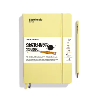 Leuchtturm1917 A5 Medium Sketchnote met harde kaft Vanille