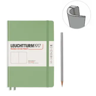 Leuchtturm1917 A5 Medium Notitieboek blanco Sage Softcover