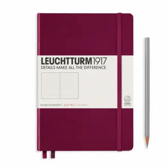 Leuchtturm1917 A5 Medium Notitieboek dotted Port Red