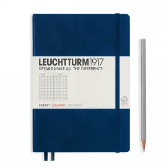 Leuchtturm1917 A5 Medium Notitieboek Squared / Geruit Navy
