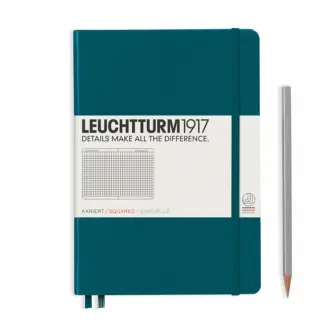 Leuchtturm1917 A5 Medium Notitieboek Squared/Geruit Pacific Green