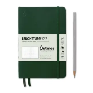 Leuchtturm1917 B6+ Wheatherproof Notitieboek dotted Walden Green