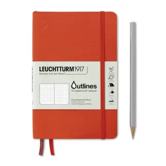 Leuchtturm1917 B6+ Wheatherproof Notitieboek dotted Signal Orange