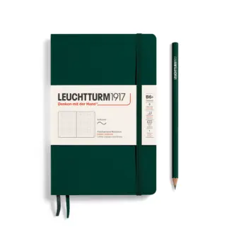 Leuchtturm1917 B6+ Paperback Notitieboek met zachte kaft dotted Forest Green