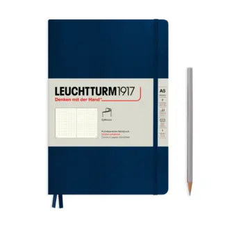 Leuchtturm1917 A5 Medium Notitieboek dotted Navy softcover