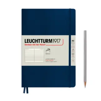 Leuchtturm1917 A5 Medium Notitieboek ruled Navy softcover