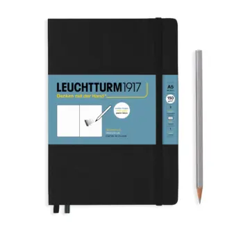 Leuchtturm1917 A5 Medium Schetsboek met harde kaft Black