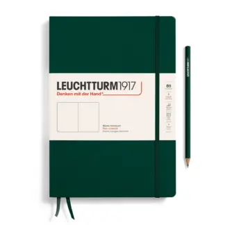 Leuchtturm1917 B5 Composition Notitieboek met harde kaft blanco Forest Green