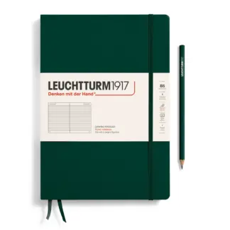 Leuchtturm1917 B5 Composition Notitieboek met harde kaft ruled Forest Green