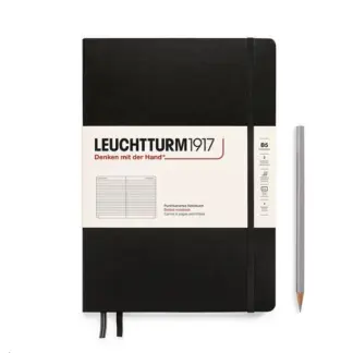 Leuchtturm1917 B5 Composition Notitieboek met harde kaft ruled Black