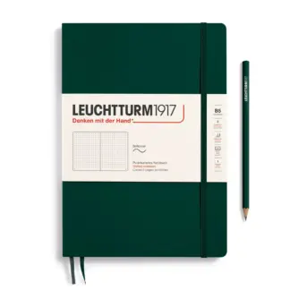 Leuchtturm1917 B5 Composition Notitieboek met zachte kaft dotted Forest Green