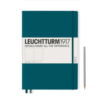 Leuchtturm1917 A4+ Master Slim blanco Pacific Green