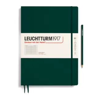 Leuchtturm1917 A4+ Master Slim Ruled Forest Green