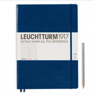 Leuchtturm1917 A4+ Master Slim ruled Navy