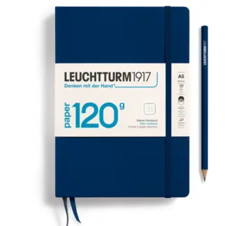 Leuchtturm1917 A5 Medium 120 grams editie Notitieboek dotted Navy