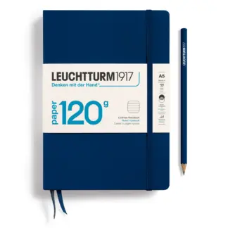 Leuchtturm1917 A5 Medium 120 grams editie Notitieboek ruled Navy