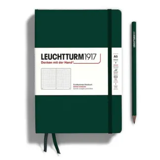 Leuchtturm1917 A5 Medium Natural Colours Notitieboek dotted Forest Green