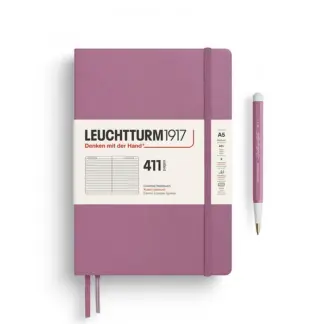 Leuchtturm1917 A5 Medium hardcover Notebook 411 ruled Dusty Rose
