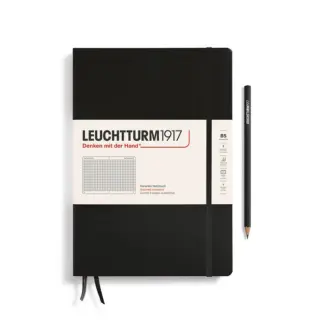 Leuchtturm1917 B5 Composition Notitieboek met harde kaft Squared/Geruit Black