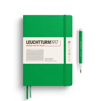Leuchtturm1917 A5 Medium Notitieboek Natural Colours Squared / Geruit Spring Leaf