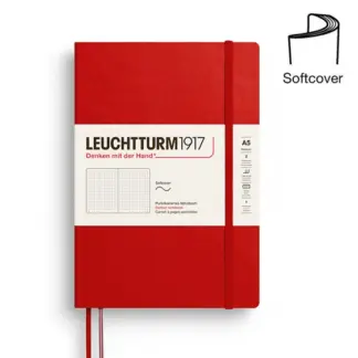 Leuchtturm1917 A5 Medium Notitieboek Softcover dotted Cherry