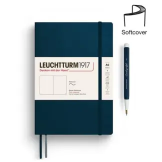 Leuchtturm1917 A5 Medium Notitieboek Softcover blanco Deep Sea