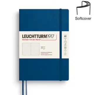 Leuchtturm1917 A5 Medium Notitieboek Softcover dotted Indigo