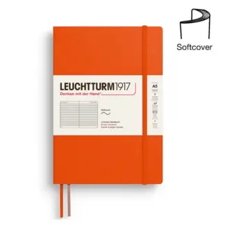 Leuchtturm1917 A5 Medium Notitieboek Softcover ruled Pumpkin