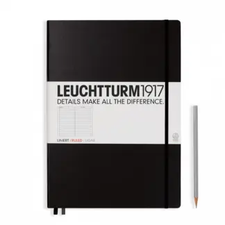 Leuchtturm1917 A4+ Master Classic ruled Black