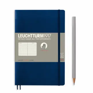 Leuchtturm1917 B6+ Paperback Notitieboek met zachte kaft ruled Navy