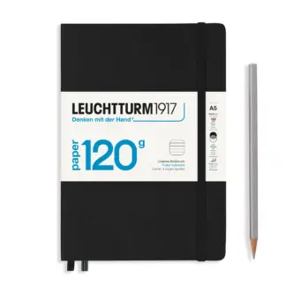 Leuchtturm1917 A5 Medium 120 grams editie Notitieboek ruled Black