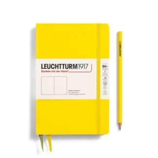 Leuchtturm1917 B6+ Paperback Notitieboek met harde kaft blanco Lemon