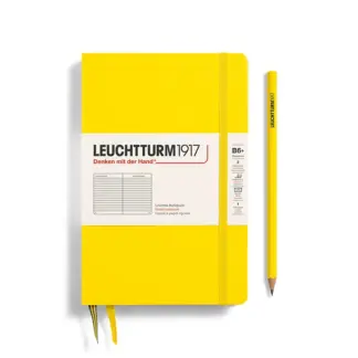 Leuchtturm1917 B6+ Paperback Notitieboek met harde kaft ruled Lemon