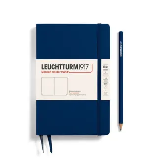 Leuchtturm1917 B6+ Paperback Notitieboek met harde kaft blanco Navy