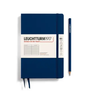 Leuchtturm1917 B6+ Paperback Notitieboek met harde kaft ruled Navy