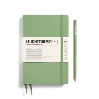 Leuchtturm1917 B6+ Paperback Notitieboek met harde kaft ruled Sage
