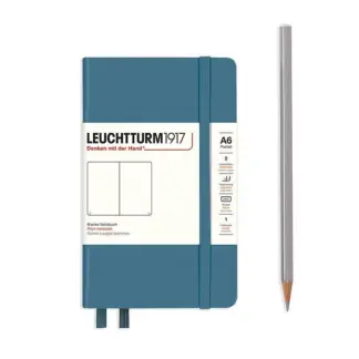 Leuchtturm1917 A6 Pocket Notitieboek blanco Stone Blue