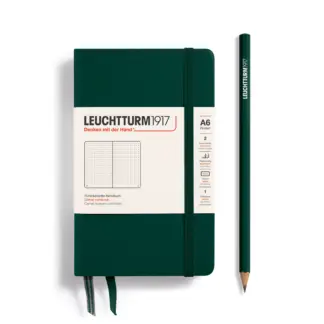 Leuchtturm1917 A6 Pocket Notitieboek dotted Hardcover Forest Green