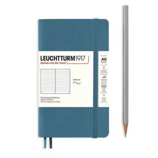 Leuchtturm1917 A6 Pocket Notitieboek dotted Softcover Stone Blue