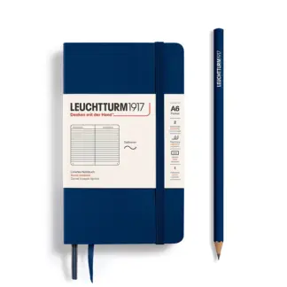 Leuchtturm1917 A6 Pocket Notitieboek ruled Softcover navy