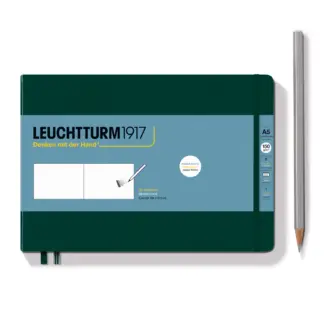 Leuchtturm1917 Medium Landscape Schetsboek met harde kaft Forest Green