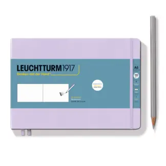 Leuchtturm1917 Medium Landscape Schetsboek met harde kaft lilac