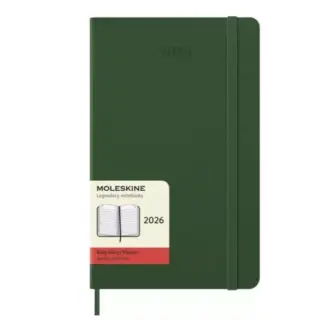 Moleskine Daily Planner 2026 HARDcover Large Myrtle Green