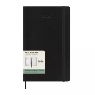 Moleskine Weekly Planner/Notebook 2026 SOFTcover Large Black