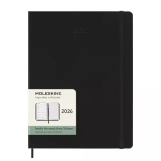 Moleskine Weekly Planner/Notebook 2026 SOFTcover Extra Large Black