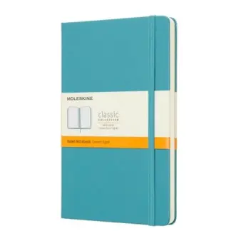Moleskine ruled Notebook Large hardcover Reef Blue