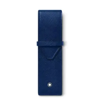 Montblanc Sartorail Pen Pouch (2 pennen) Blue