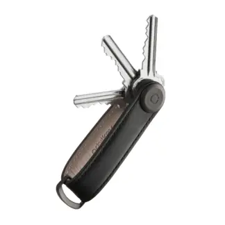 OrbitKey Key Organiser Leather Black / Black