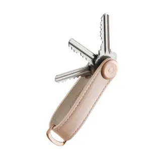 OrbitKey Key Organiser Leather Blush / Blush